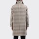 CHECKED "CORB II” OVERCOAT : BEIGE