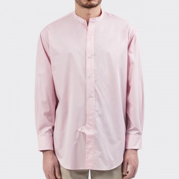 Chemise Col Officier : Rose Clair   