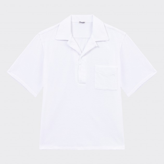 terry cotton white shirt