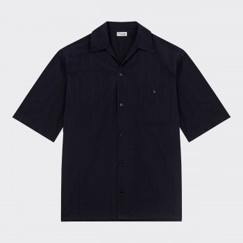 Chemise Col Requin : Marine