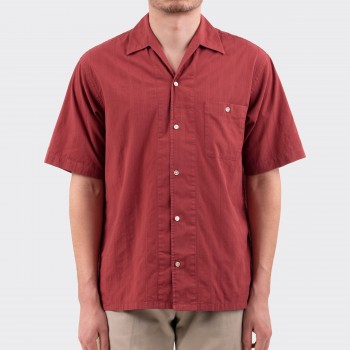 Chemise Col Requin : Rouge  