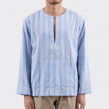 Chemise Baja Seerscuker : Bleu Ciel/Blanc