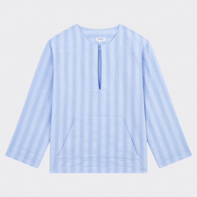 Chemise Baja Seerscuker : Bleu Ciel/Blanc