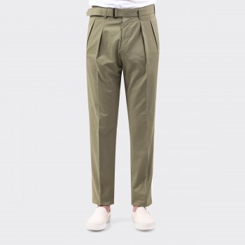 Chino Militaire à Ceinture : Olive  