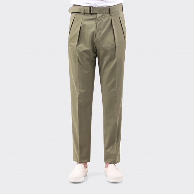 Belted Military Chino : Olive 