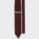 V-Shaped Knitted Tie : Brown