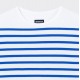 T-shirt Pontus : Blanc/Bleu