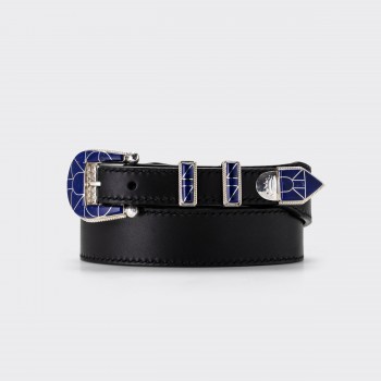 Ranger Belt Amérindienne en Lapis-Lazuli : Noir