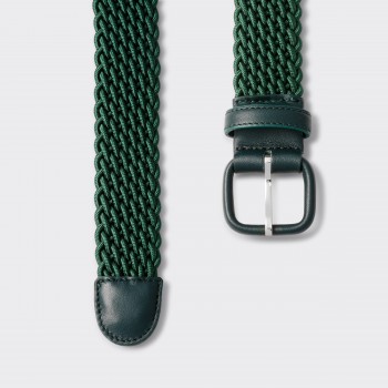 Ceinture Tréssée : Vert Foncé 