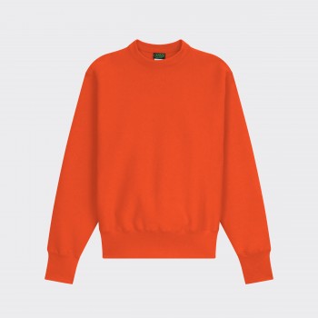 Sweatshirt Col Rond : Orange