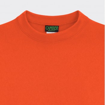 Sweatshirt Col Rond : Orange