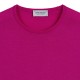 Pull Col Rond Laine Mérinos : Fuschia 