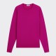 Pull Col Rond Laine Mérinos : Fuschia 