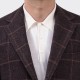 Veste Laine & Alpaga Carreaux : Marron/Beige  