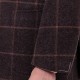 Veste Laine & Alpaga Carreaux : Marron/Beige  