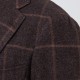 Veste Laine & Alpaga Carreaux : Marron/Beige  