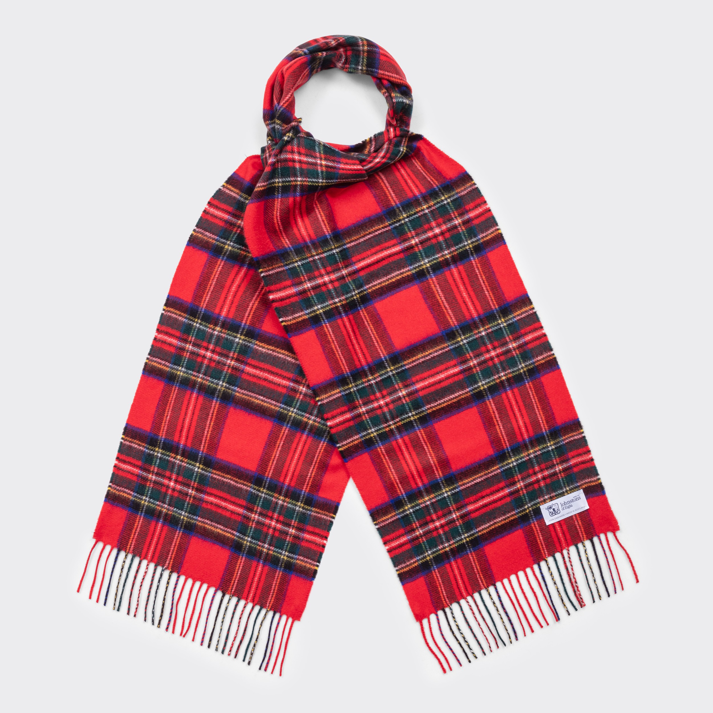 Johnstons of Elgin : Cashmere Tartan Scarf : Royal Stewart