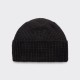 Bonnet “Expedition“ en Mérinos : Noir
