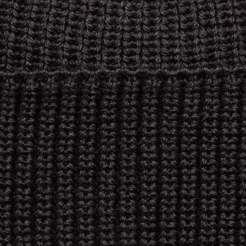 Bonnet “Expedition“ en Mérinos : Noir