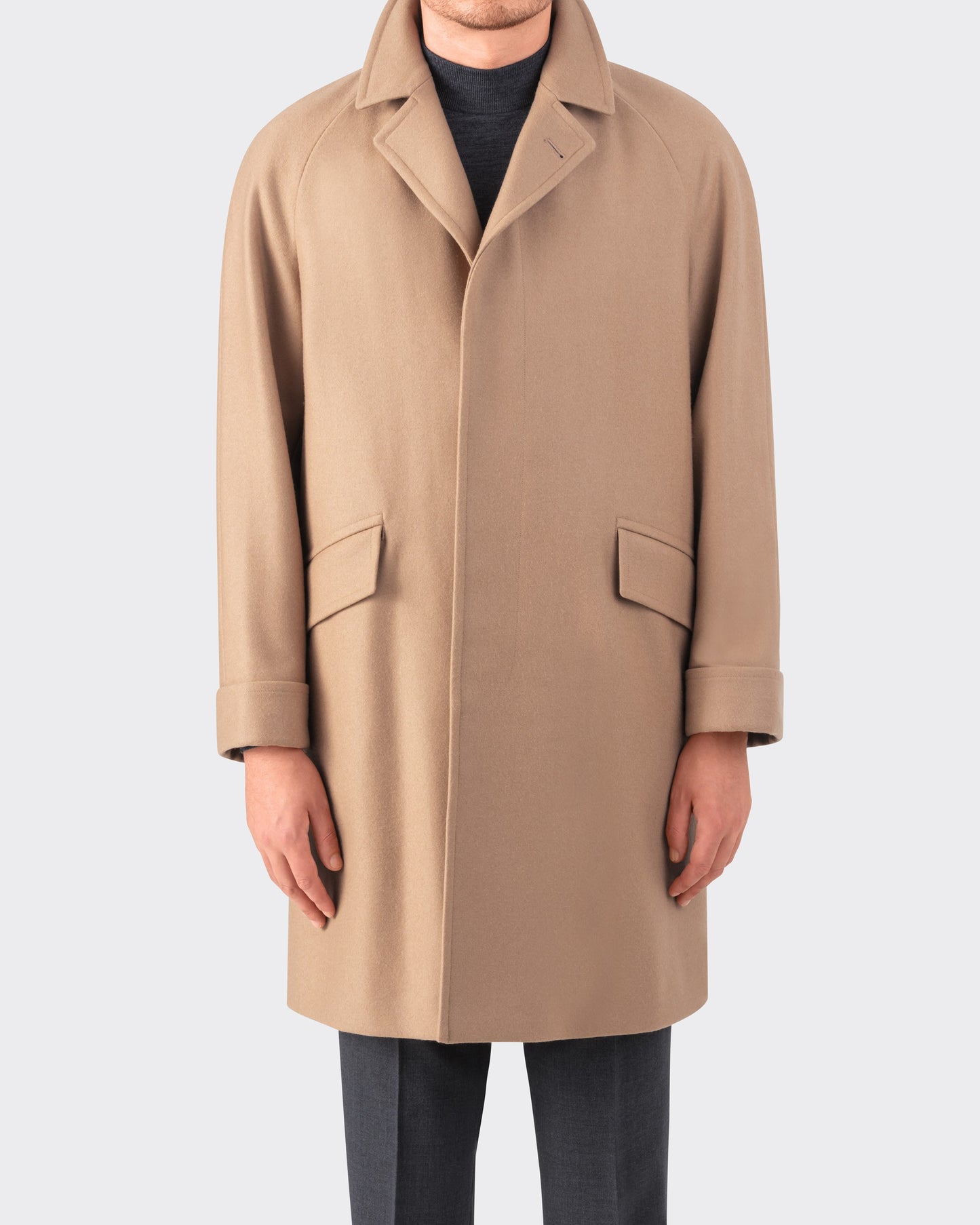 Pardessus "CORB" Laine Et Cachemire : Camel