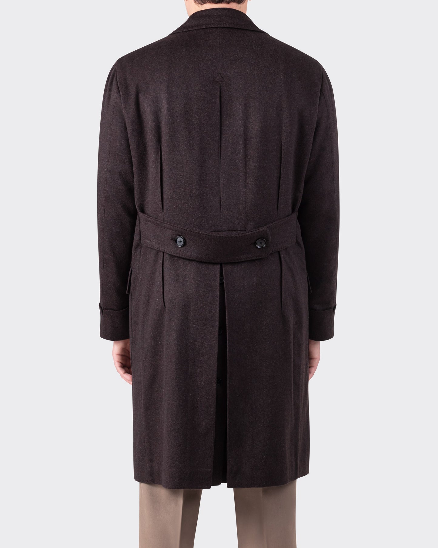Only for BEIGE | Cashmere Polo Coat : Brown