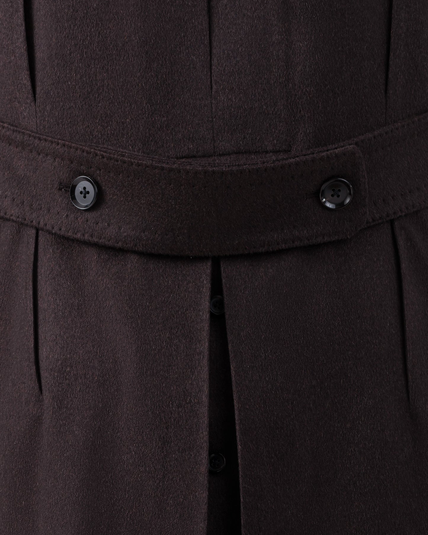 Only for BEIGE | Cashmere Polo Coat : Brown