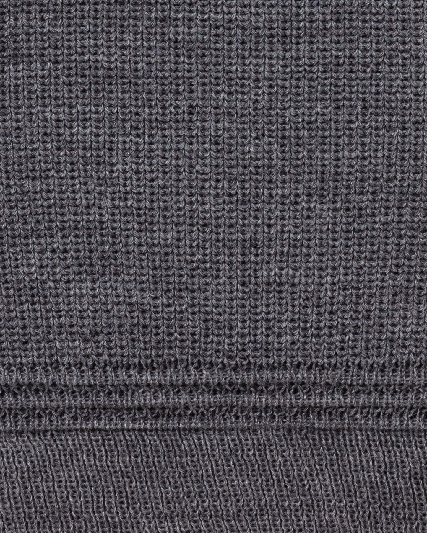 Pull Col Roulotté : Gris