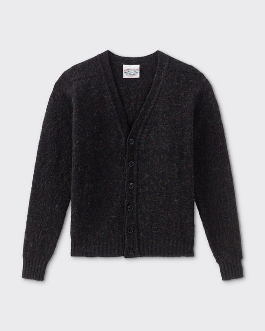 Only for BEIGE : Brushed Wool Cardigan : Black/Multicolor