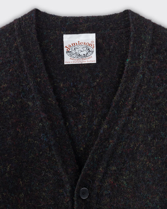 Only for BEIGE : Brushed Wool Cardigan : Black/Multicolor