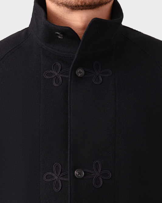 Melton Wool Jacket  : Black