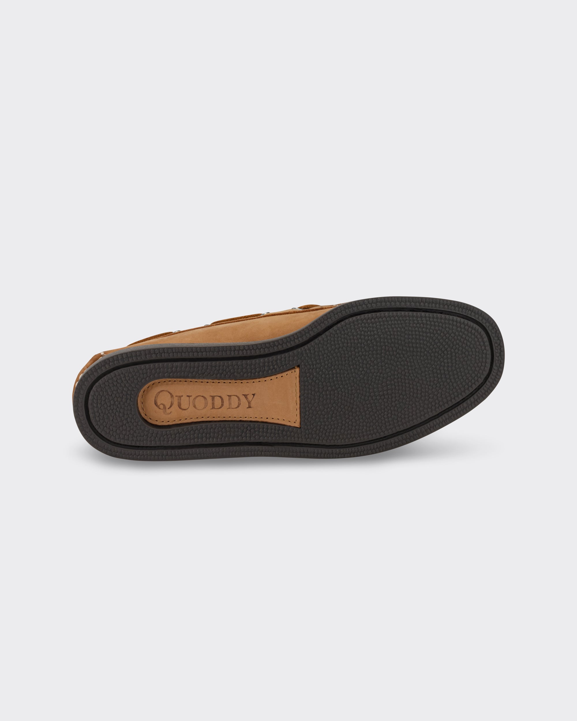 Quoddy Canoe shoes in beige nubuck leather, BEIGE HABILLEUR PARIS