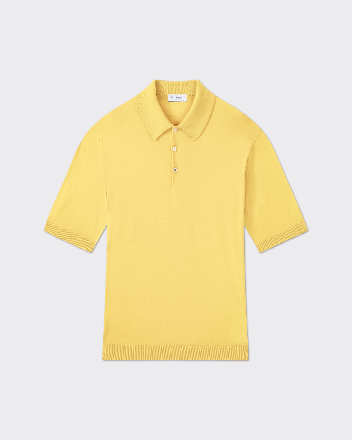 John Smedley Isis Sea Island cotton polo shirt in Pollen