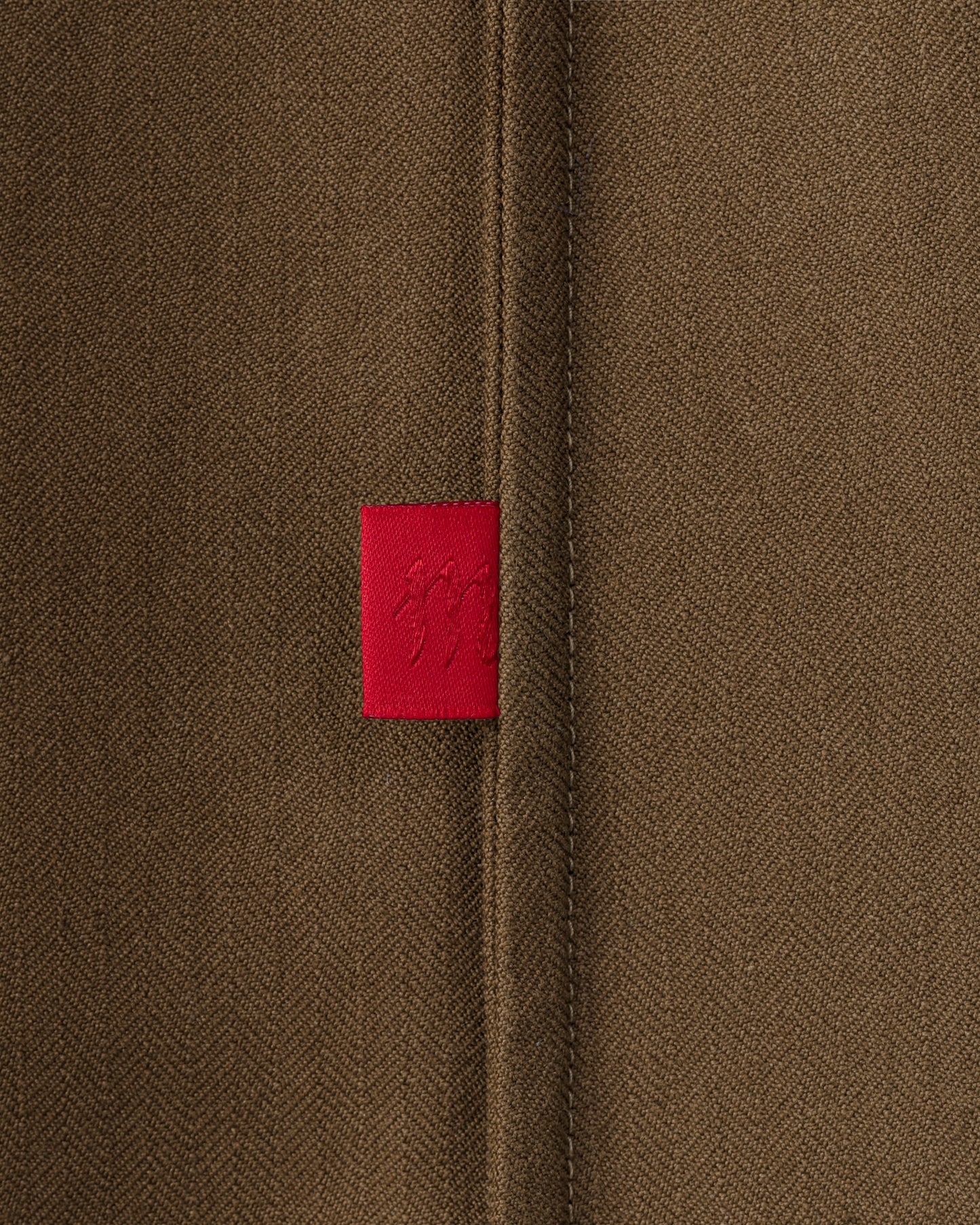 Justo Gimeno Teba Jacket in cachou herringbone cotton collar and lapel detail BEIGE HABILLEUR PARIS