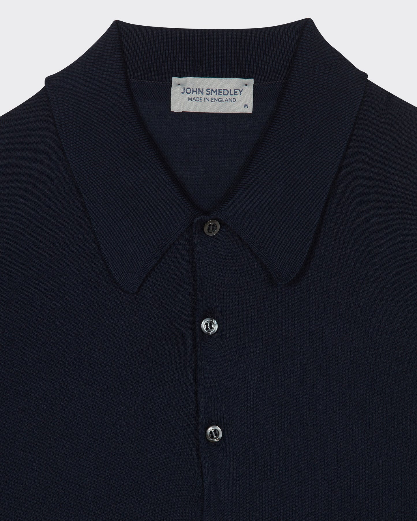 Short Sleeves Cotton Polo Shirt : Navy