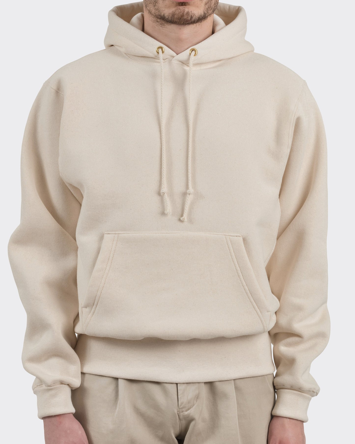 Hooded Sweatshirt : Ecru