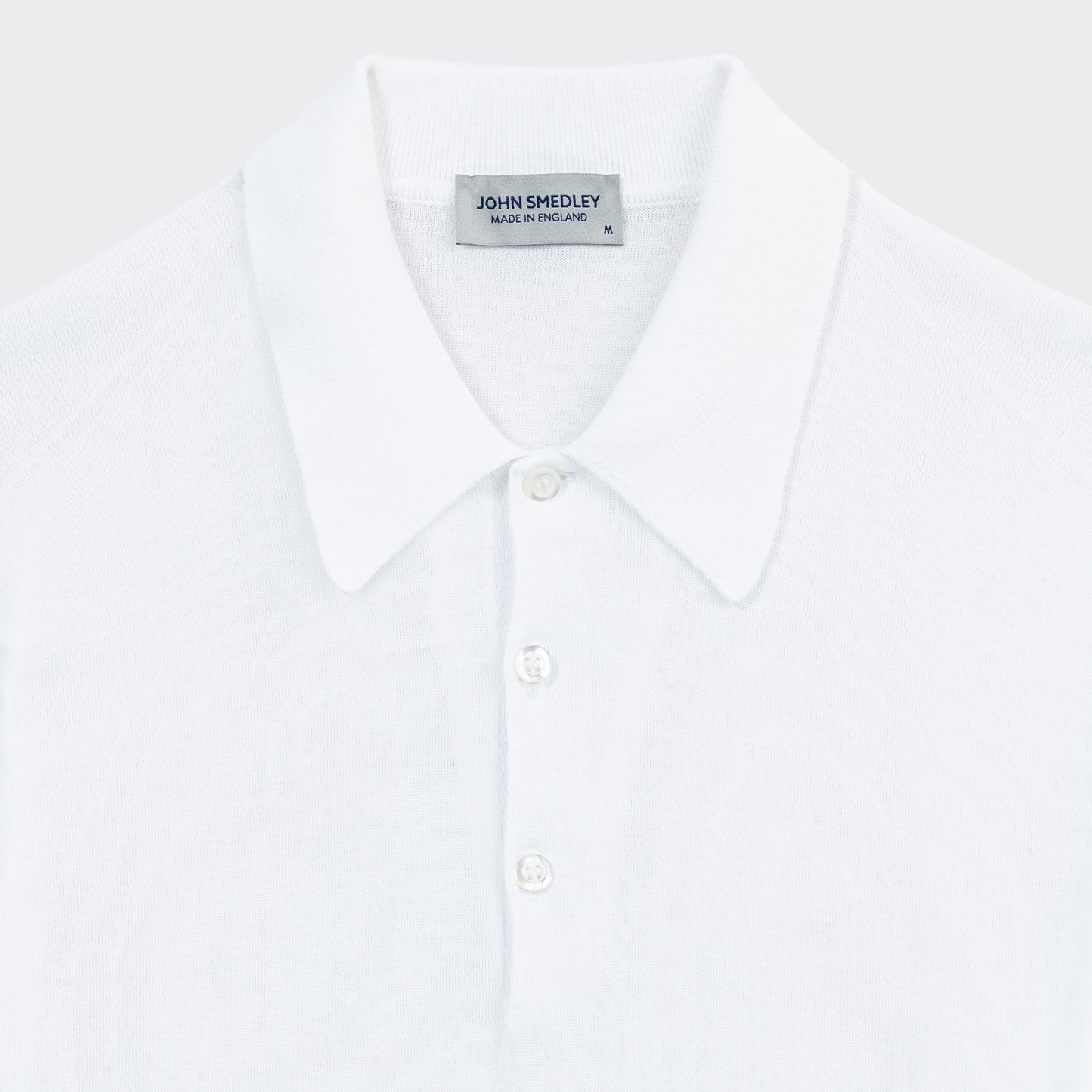 Short Sleeves Cotton Polo Shirt : White