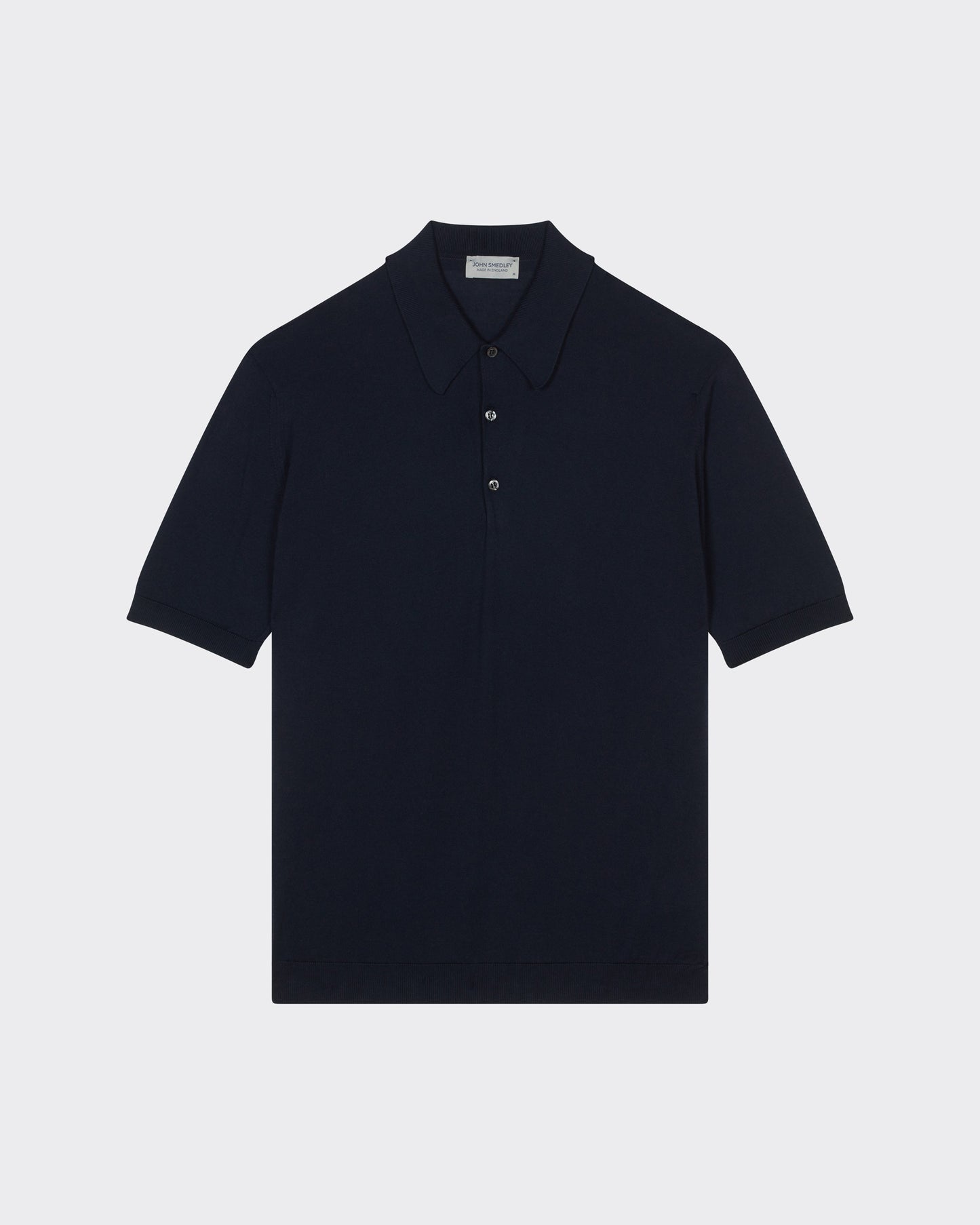 Short Sleeves Cotton Polo Shirt : Navy