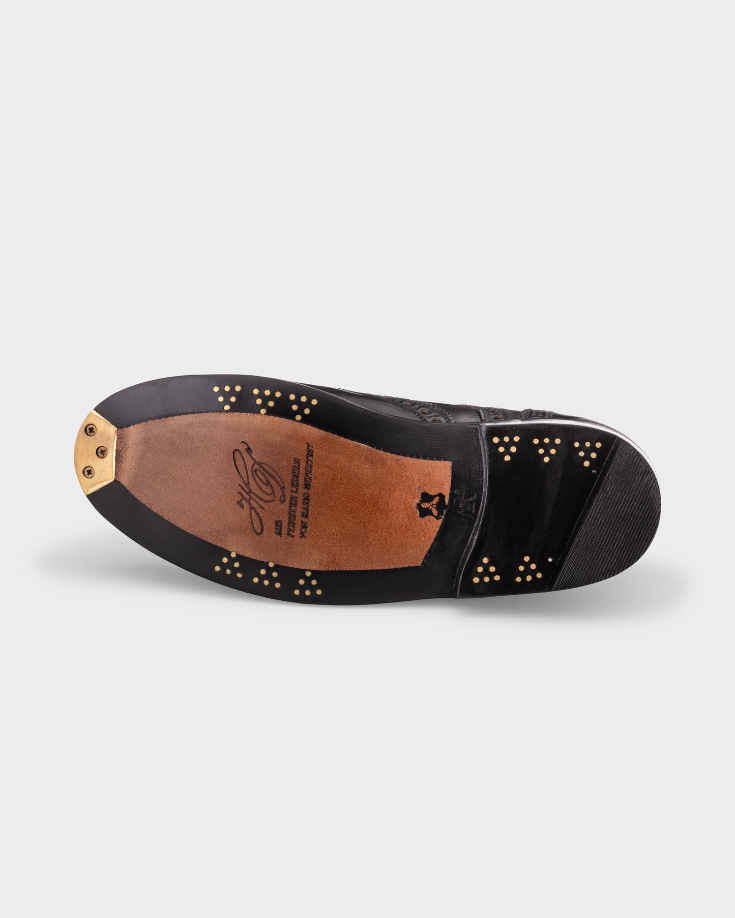 Derby “Rio” Full Brogue en Cordovan : Noir