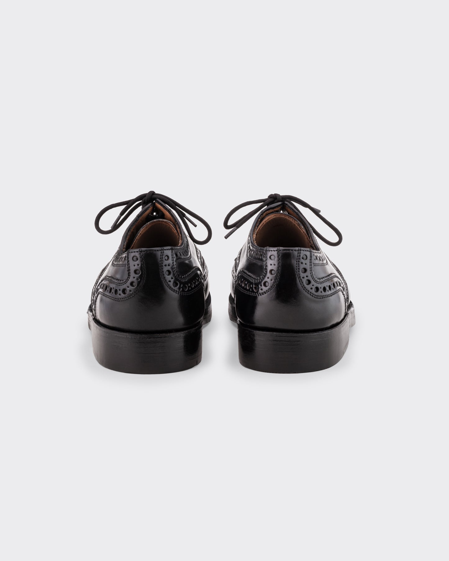 Derby “Rio” Full Brogue en Cordovan : Noir