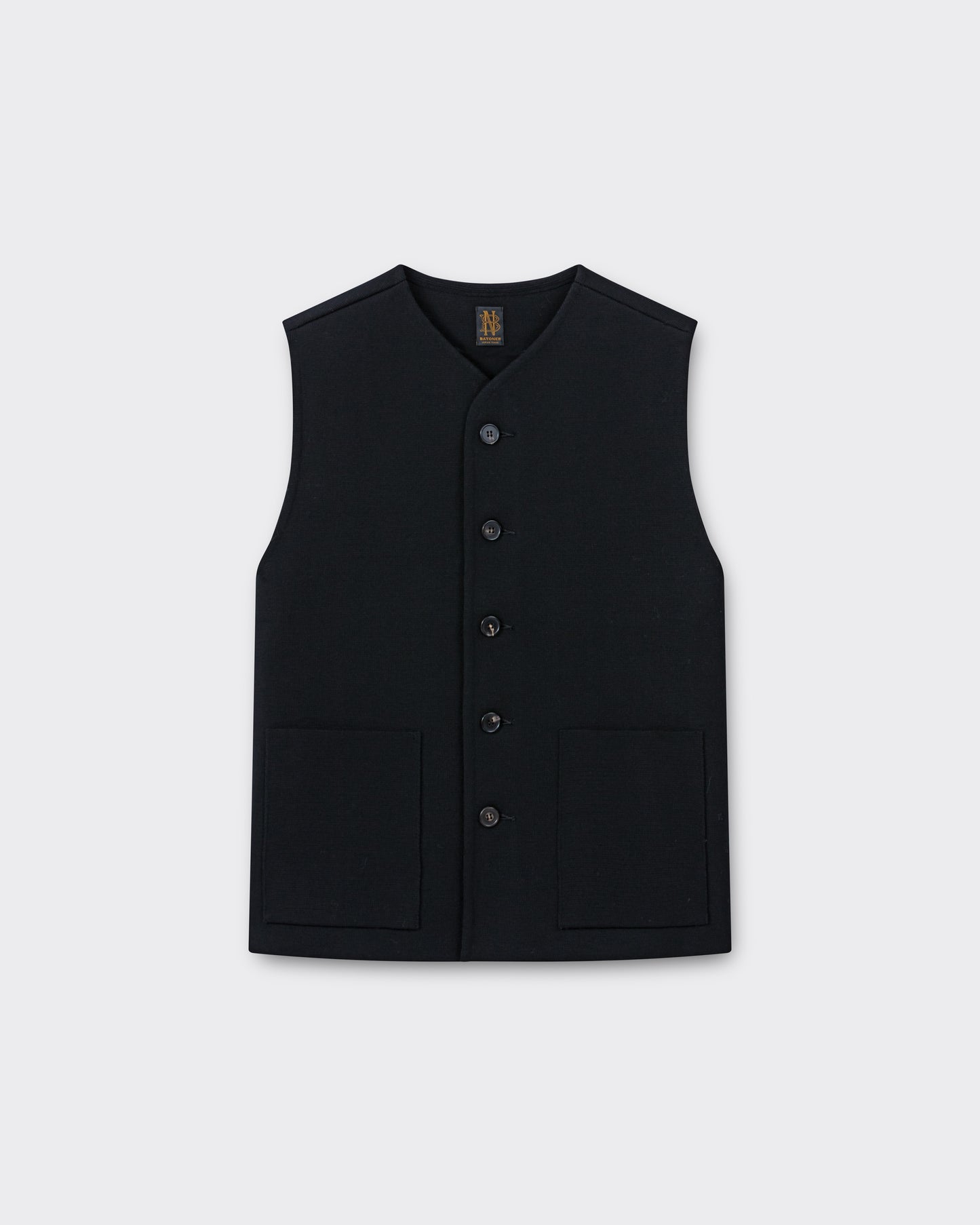 Gilet en Laine Mérinos : Noir