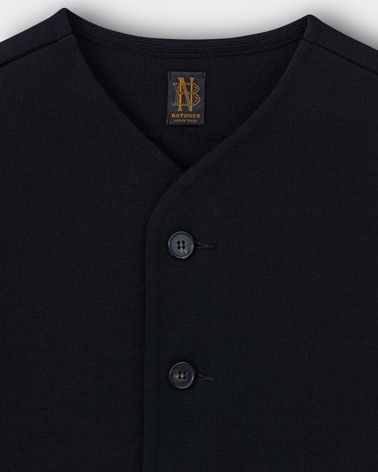 Gilet en Laine Mérinos : Noir