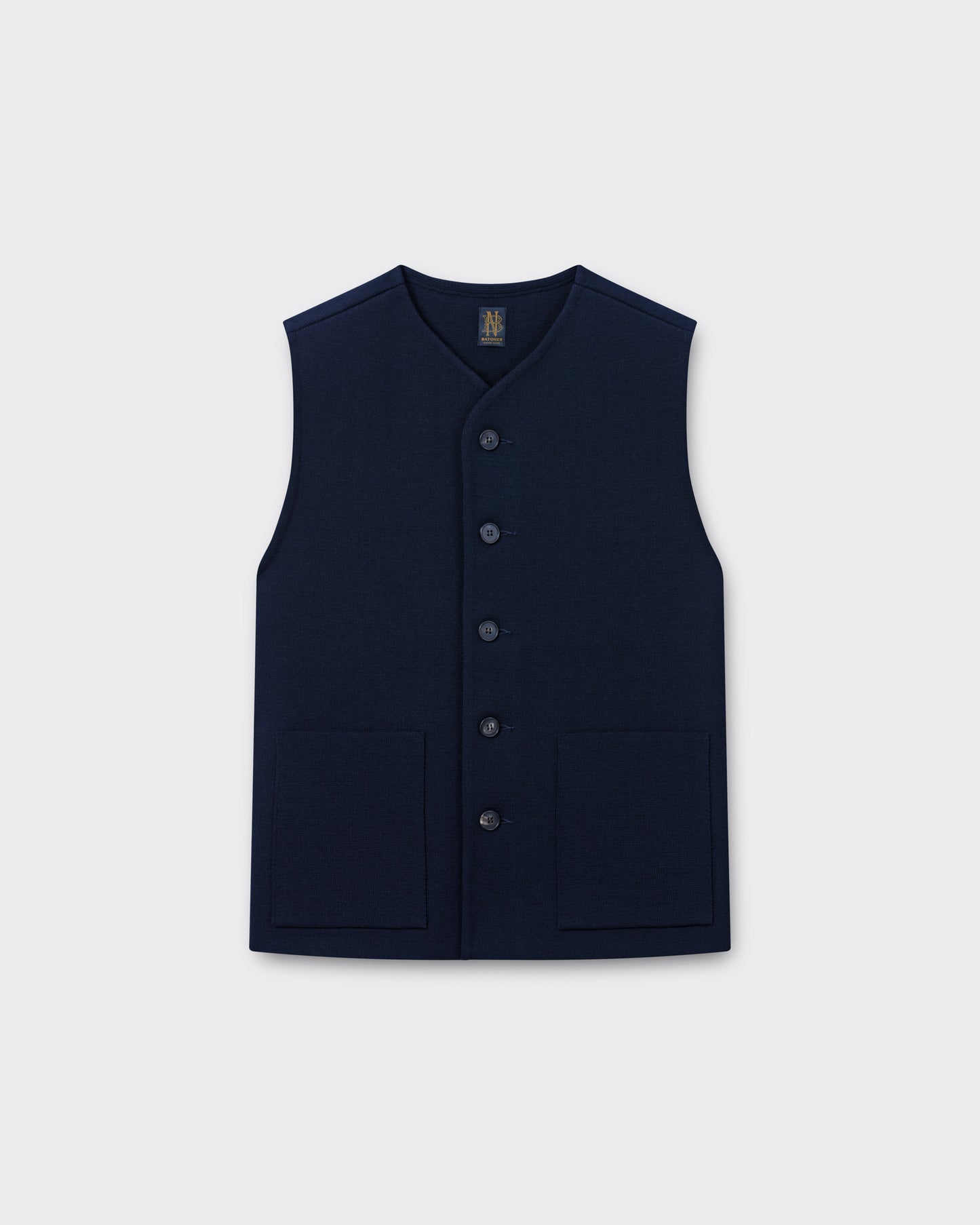 Gilet en Laine Mérinos : Marine