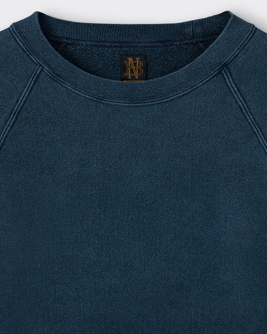 Sweatshirt Col Rond "Jumberca" : Marine Délavé