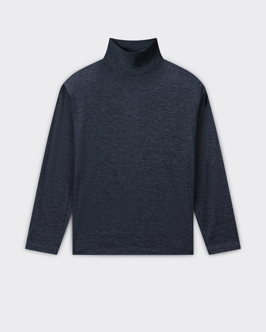 T-shirt Col Cheminée en Cachemire Alashan : Anthracite