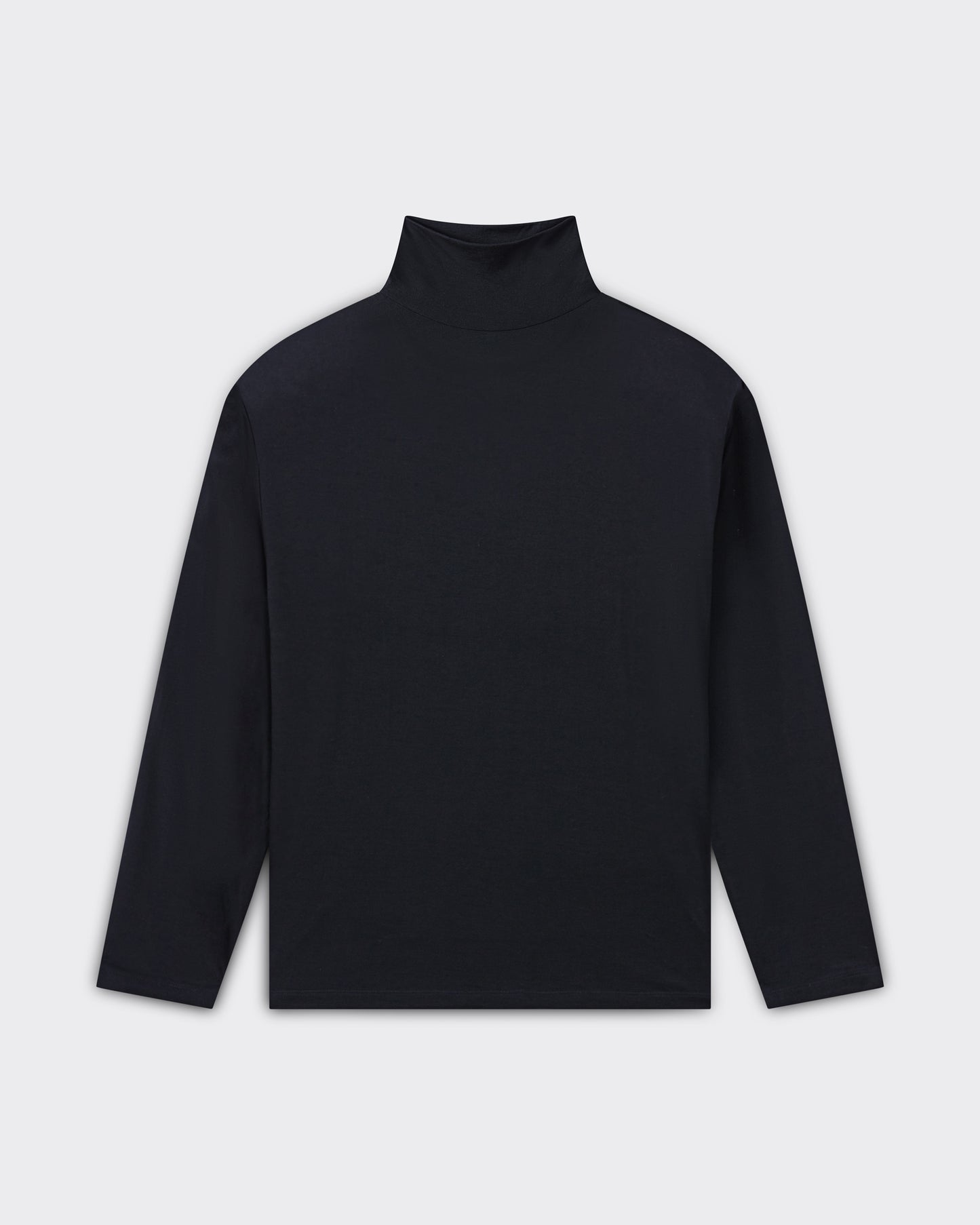 T-shirt Col Cheminée en Cachemire Alashan : Marine Foncé