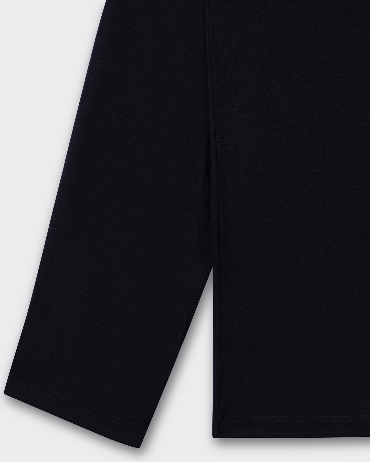 T-shirt Col Cheminée en Cachemire Alashan : Noir