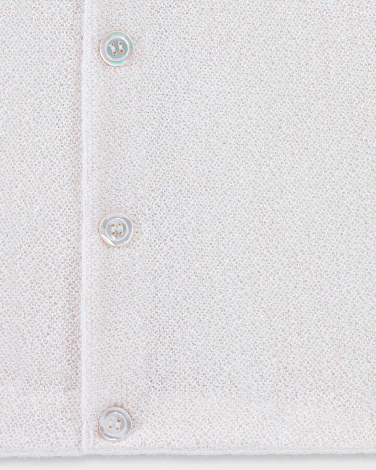 Alpaca Cardigan : White