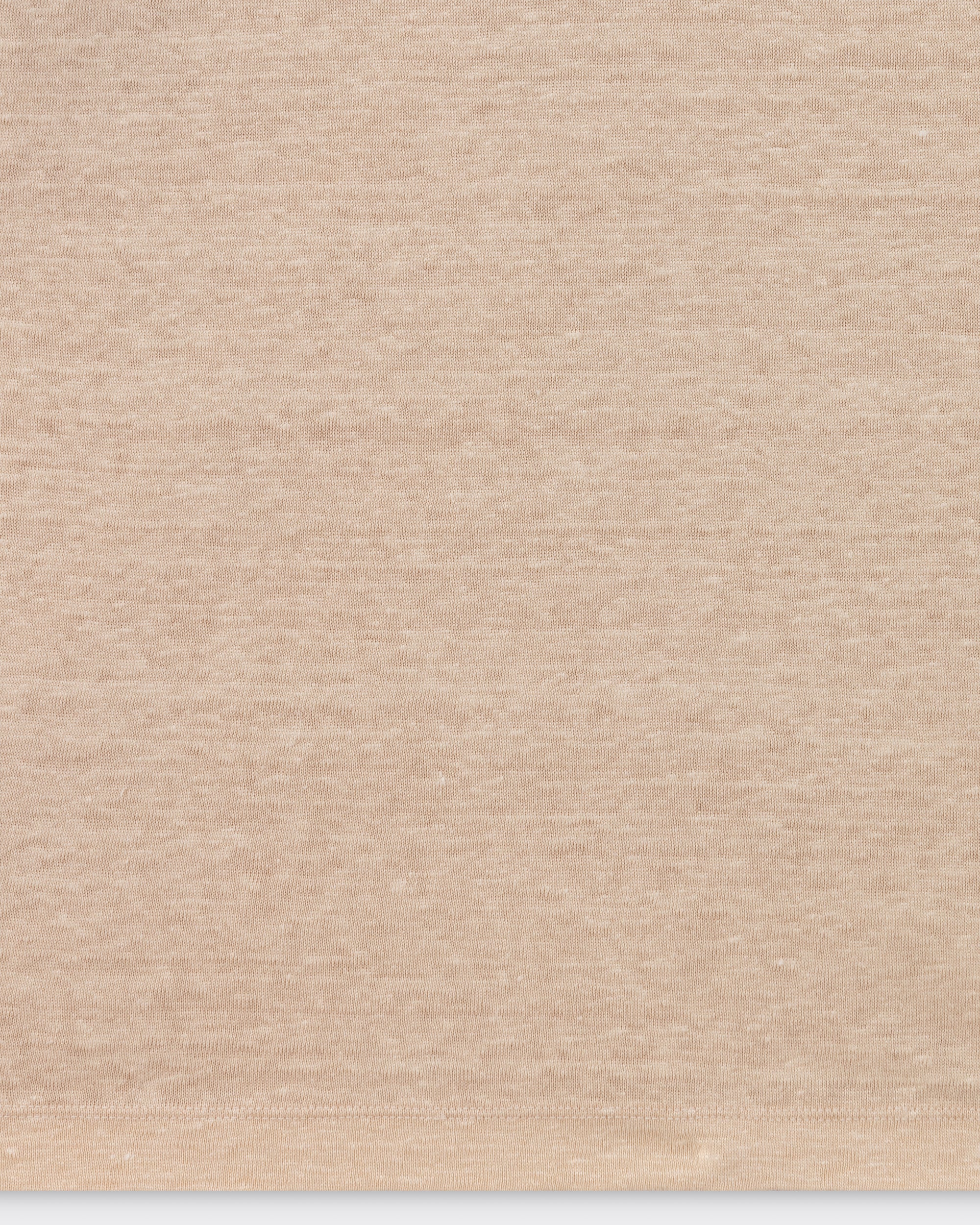 T-shirt en Lin Lavé : Beige-Marron — Batoner