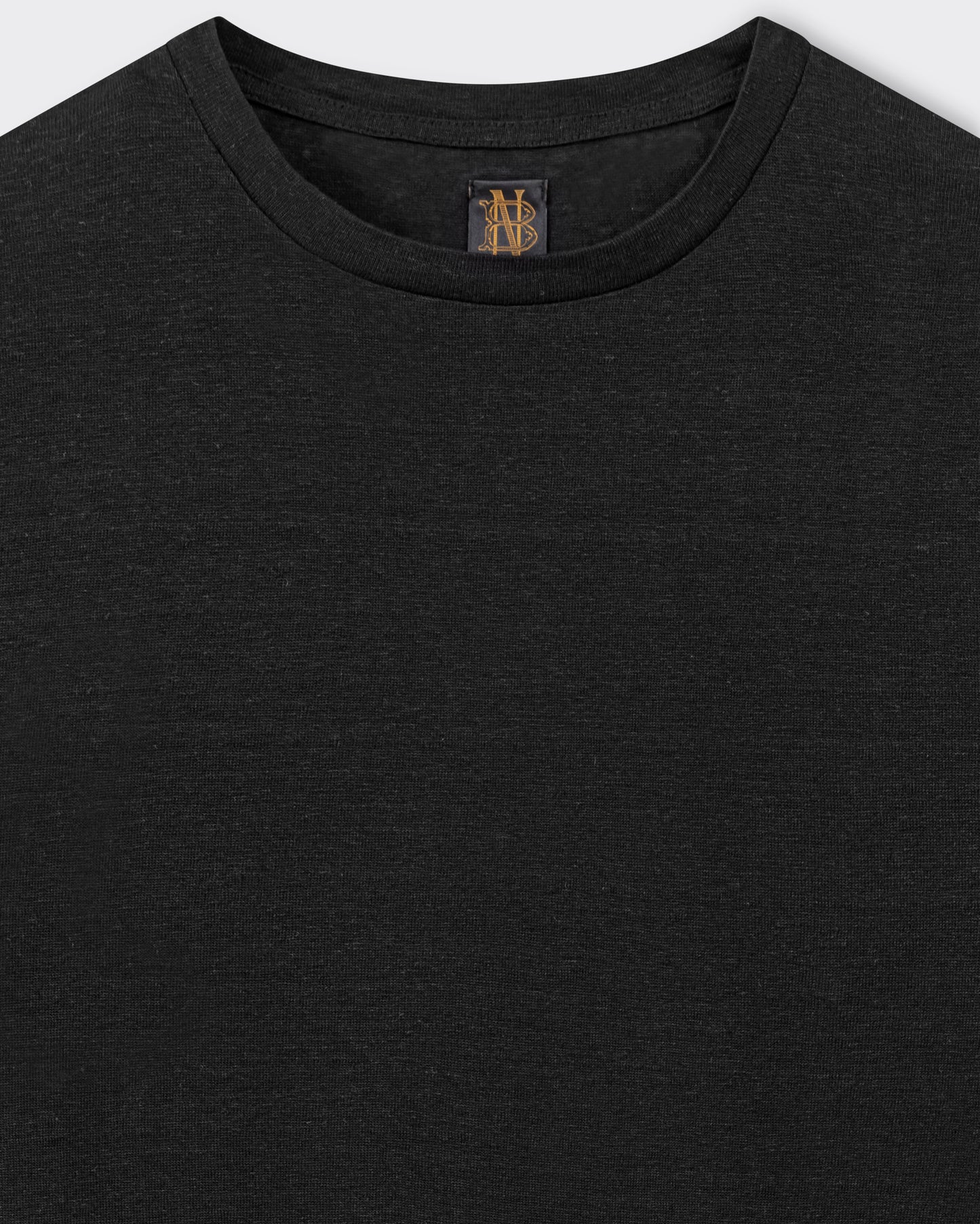 Linen T-shirt: Black