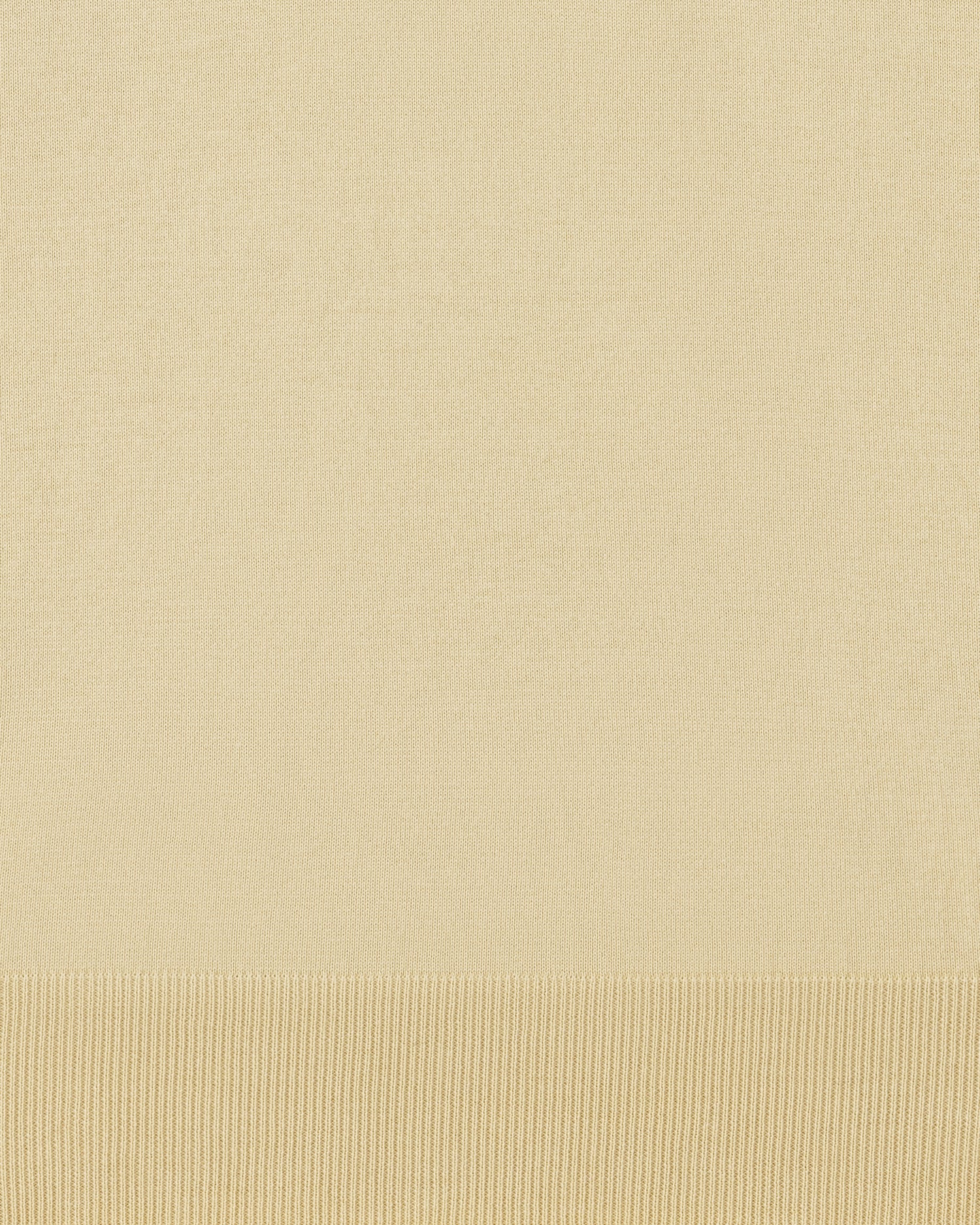 Batoner Sea Island cotton polo shirt straw yellow — ribbed trim detail